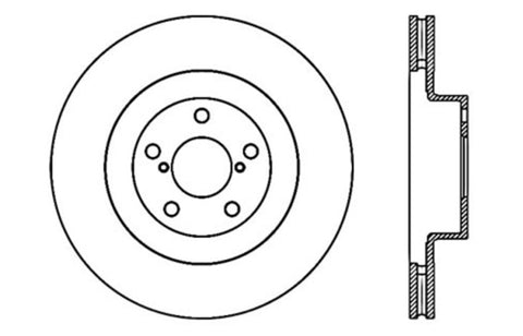 StopTech 02-10 WRX Drilled Right Front Rotor - 128.47018R