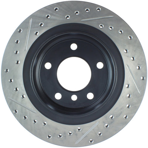 StopTech Power Slot 00 BMW 323 / 01-07 325 / 99-00 328 Series Rear Left Drilled & Slotted Rotor - 127.34049L