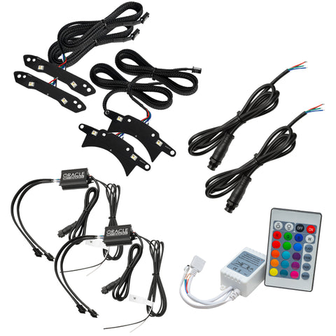 Oracle 15-21 Dodge Challenger RGB+W Headlight DRL Kit - ColorSHIFT w/ Simple Controller - 1329-504