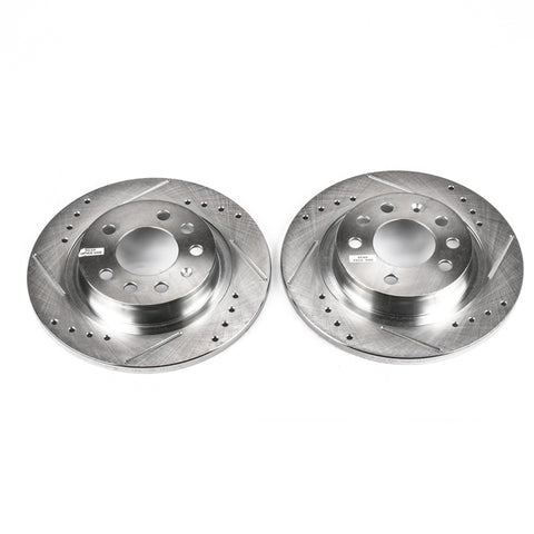 Power Stop 06-09 Pontiac Solstice Rear Evolution Drilled & Slotted Rotors - Pair - AR82109XPR