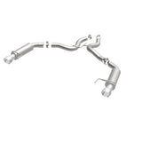 MagnaFlow Axle Back, SS, 3in, Competition, Dual Split Polished 4.5in Tip 2015 Ford Mustang GT V8 5.0 - 19103
