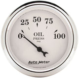 Autometer Old Tyme White 5 Piece Kit (MPH/FUEL/OILP/WTMP/BAT) 59-60 Chevy Car Direct-Fit Dash Kit - 7034-OTW
