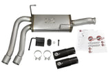 aFe Rebel Series CB Middle-Side Exit SS Exhaust w/ Black Tips 09-16 GM Silverado/Sierra V6/V8 - 49-44070-B