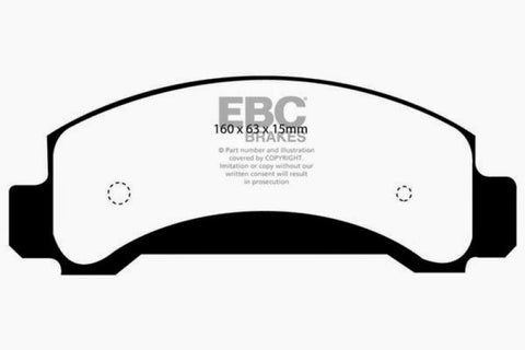 EBC 94-97 Ford Aerostar 3.0 Ultimax2 Front Brake Pads - UD654