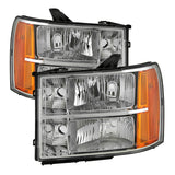 xTune GMC Sierra 07-13 Crystal Headlights Chrome HD-JH-GSIE07-AM-C - 9034756
