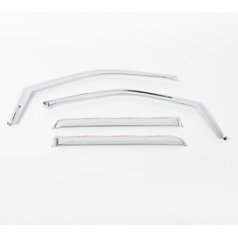 Putco 2021 Ford F-150 Super Crew Element Chrome Window Visors (Set of 4) - 480025