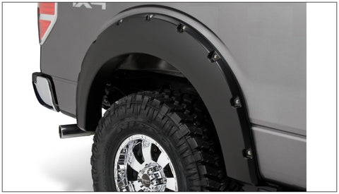 Bushwacker 09-14 Ford F-150 Styleside Pocket Style Flares 4pc 67.0/78.8/97.4in Bed - Black - 20929-02
