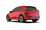 Rally Armor 2024 Hyundai Kona EV Black UR Mud Flap - Red Logo - MF113-UR-BLK-RD