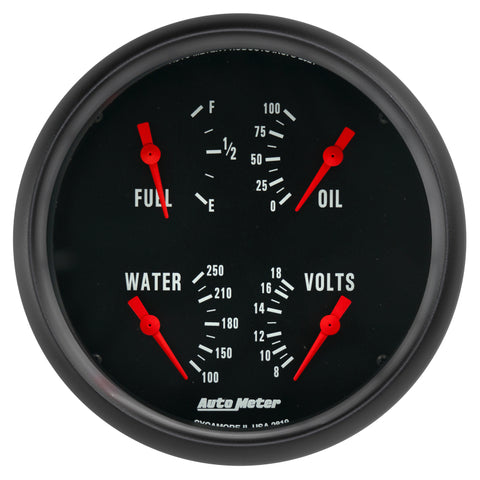 Autometer Z-Series Quad 5in. - 0 OhmE-90 OhmF - 2819