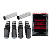McGard SplineDrive Tuner 5 Lug Install Kit w/Locks & Tool (Cone) M14X1.5 / 1in. Hex - Blk - 65510BK