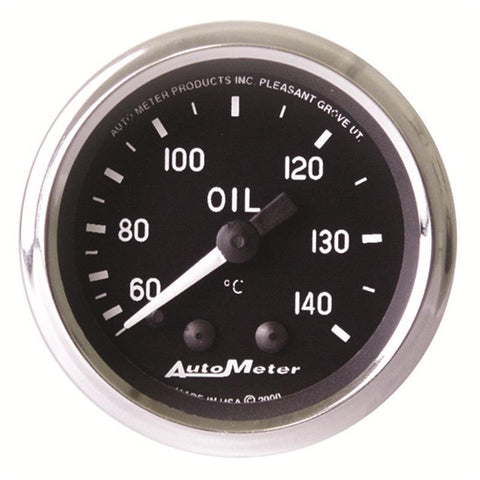 Autometer Cobra 2 1/16in 60-140 Deg Celsius Mechanical Oil Temperature Gauge - 201008