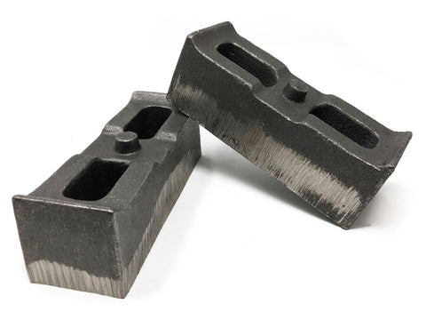 Tuff Country 01-10 Chevy Silverado 2500HD/3500 4wd 2in Cast Iron Lift Blocks Pair - 79062