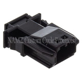 NAMZ JAE MX-1900 2-Position Male Black Pin Housing (HD 72905-11) - NJ-2P51