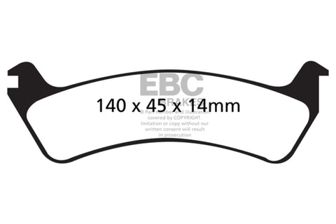 EBC 95-98 Ford Windstar 3.0 Greenstuff Rear Brake Pads - DP61608