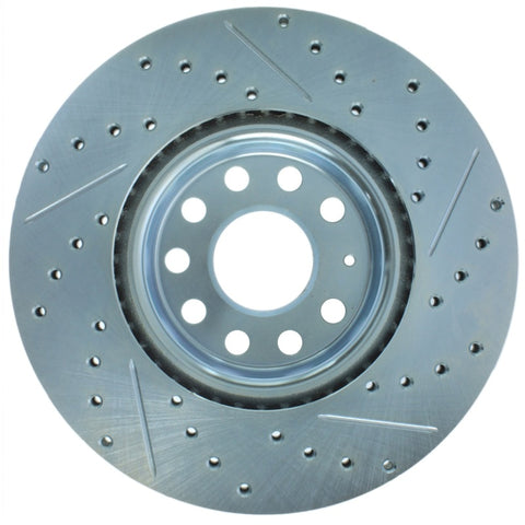 StopTech Select Sport 06-17 Volkswagen Jetta Slotted & Drilled Front Right Rotor - 227.33098R