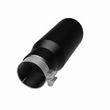 MagnaFlow Tip Stainless Black Coated Single Wall Round Single Outlet 5in Dia 3.5in Inlet 14.5in L - 35237