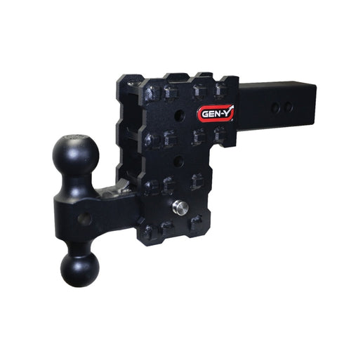 Gen-Y Phantom-X 2.5in Solid Shank 5in Drop 1.6K TW 16K Hitch w/GH-051 (No Flat Towing) - GH-2413X