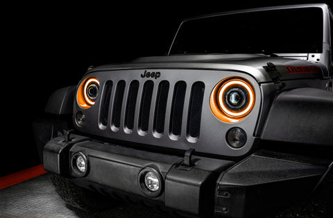 ORACLE Lighting 0718 Jeep Wrangler JK Oculus 7in Switchback Bi-LED Projector Headlights - 5876-023