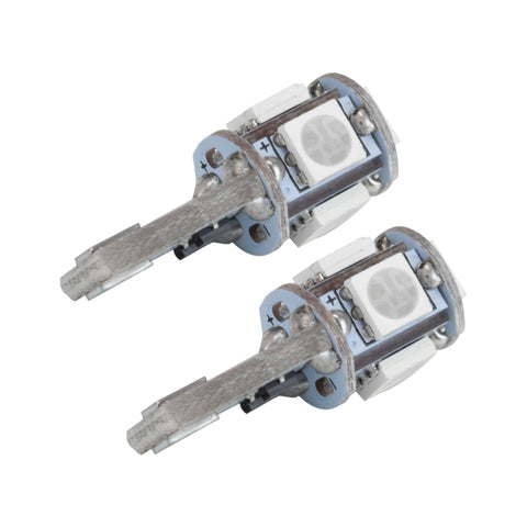 Oracle T10 5 LED 3 Chip SMD Bulbs (Pair) - Red - 4801-003