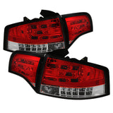 Spyder Audi A4 4Dr 06-08 LED Tail Lights Red Clear ALT-YD-AA406-G2-LED-RC - 5029294