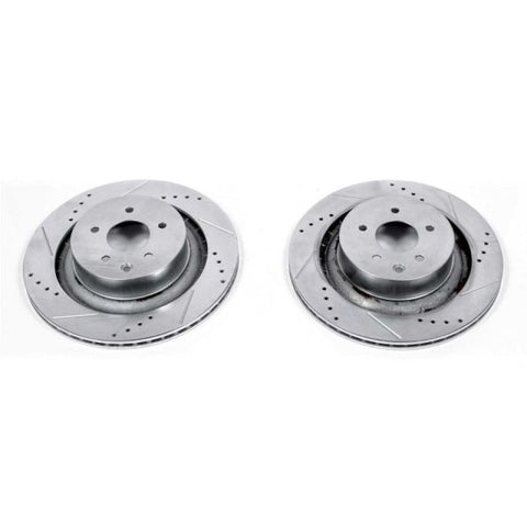 Power Stop 08-13 Infiniti G37 Rear Evolution Drilled & Slotted Rotors - Pair - JBR1341XPR