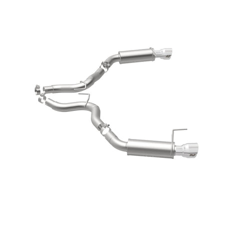 MagnaFlow Axle Back, SS, 3in, Competition, Dual Split Polished 4.5in Tip 2015 Ford Mustang GT V8 5.0 - 19103