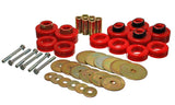 Energy Suspension Ford Rear Subframe Bushing Set - Red - 4.4116R