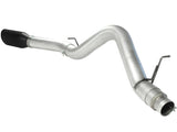 aFe Atlas Exhaust 5in DPF-Back Al Steel 11-13 GM Diesel Trucks V8-6.6L (td) LML (Blk Tip) - 49-04041-B