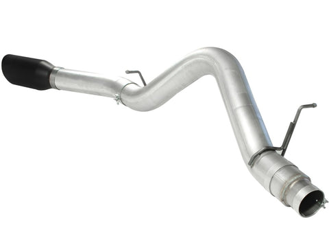 aFe Atlas Exhaust 5in DPF-Back Al Steel 11-13 GM Diesel Trucks V8-6.6L (td) LML (Blk Tip) - 49-04041-B