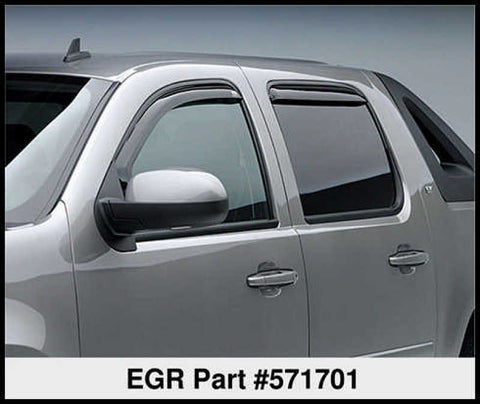 EGR 07+ Chev Suburban/GMC Yukon XL In-Channel Window Visors - Set of 4 (571701) - 571701
