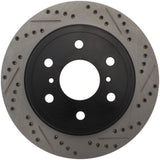 StopTech 05-10 GMC Sierra (w/ Rear Drum) / 07-09 GMC Yukon Rear Right Slotted & Drilled Rotor - 127.66065R