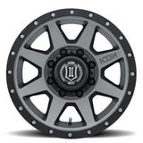 ICON Rebound 17x8.5 8x170 6mm Offset 5in BS 125mm Bore Titanium Wheel - 1817858150TT