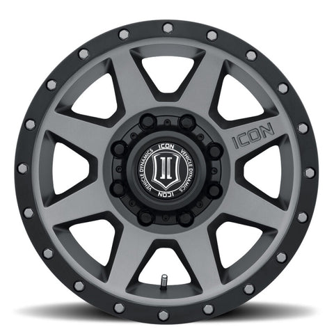 ICON Rebound 17x8.5 8x170 6mm Offset 5in BS 125mm Bore Titanium Wheel - 1817858150TT