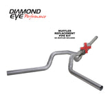 Diamond Eye KIT 4in CB MFLR RPLCMENT PIPE DUAL AL: 94-97 FORD 7.3L F250/F350 PWRSTROKE - K4312A-RP