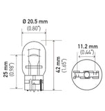 Hella Bulb 7443 12V 21/5W W3X16q T6.5 - 7443