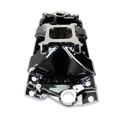 Edelbrock Chevy SB Victor Jr. 23 Degree Black Plasma Intake Manifold - 2975-BP