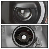xTune Toyota Tacoma 12-15 Headlights - Light Bar DRL - Black PRO-JH-TTA12-LBDRL-BK - 9037542