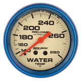 Autometer Ultra-Nite 66.7mm 140-280 Deg F Mechanical Water Temp Gauge - 4535