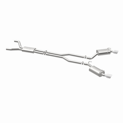 MagnaFlow Cat-Back Stainless Dual Split Rear Exit 4in Polished Tips 11-15 Chevy Camaro 3.6L V6 - 15353