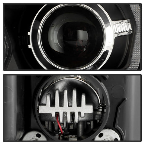 Honda Civic 16-20 LED Model High-Power LED Module Headlights - Black (PRO-YD-HC16LEDAP-SEQGR-BK) - 5088932
