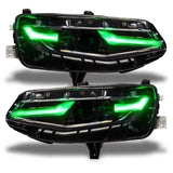 Oracle 19-21 Chevy Camaro LS/LT RGB+A Headlight DRL Kit - ColorSHIFT w/o Controller - 1418-334