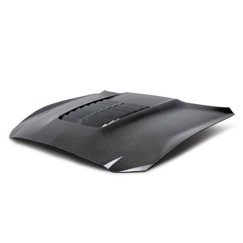 Anderson Composites 15-20 Ford Mustang Shelby GT350/GT350R Type GT5 Double Sided Carbon Fiber Hood - AC-HD15FDMU350-GT5-DS