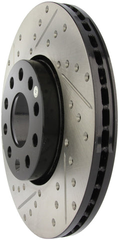 StopTech 96-7/04 Audi A4 / 95-01 A6 / 7/98-05 VW Passat Right Front Slotted and Drilled Rotor - 127.33039R