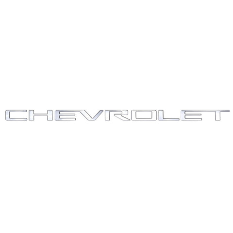 Putco 2020 Chevy Silverado HD - Grille Letters - Stainless Steel Chevrolet Letters - 55553GM