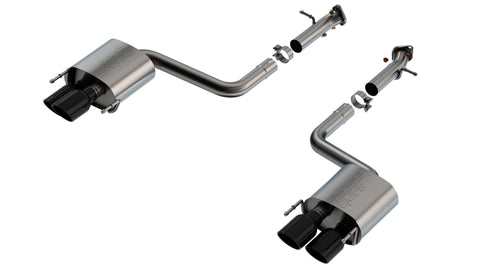 Borla 15-24 Lexus RC F Axle-Back Exhaust System S-Type - Black Chrome - 11981BC