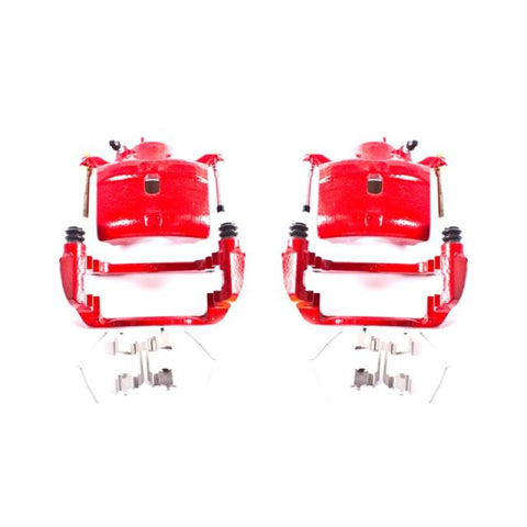 Power Stop 02-04 Honda CR-V Front Red Calipers w/Brackets - Pair - S2662