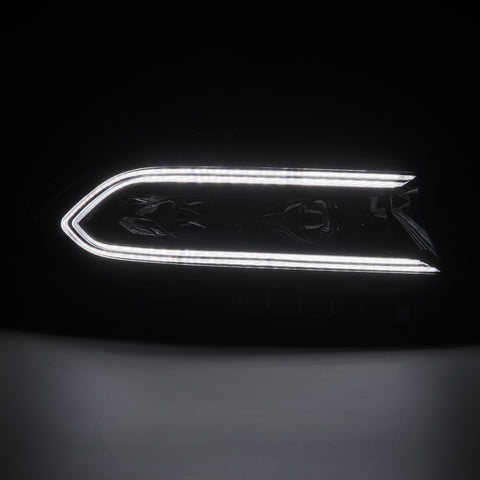 AlphaRex 15-23 Dodge Charger LUXX LED Proj Headlights Alpha-Black w/Actv Light & Seq.Sig / SB DRL - 880579