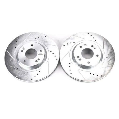 Power Stop 15-19 Kia Sedona Front Evolution Drilled & Slotted Rotors - Pair - JBR1723XPR
