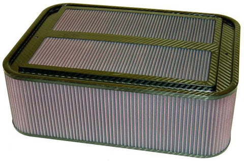 K&N Custom Racing Assembly Carbon Fiber Air Box w/o Base - Large - 100-8564