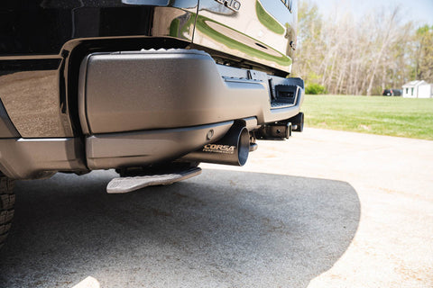 Corsa 25-26 RAM 1500 RHO Crew Cab 3.0L Turbo Cat-Back Dual Rear Exit w/ 5in Single Black Pro Series - 21389BPC